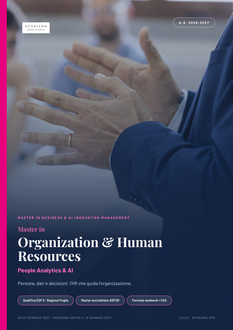 Copertina brochure Organization & Human Resources